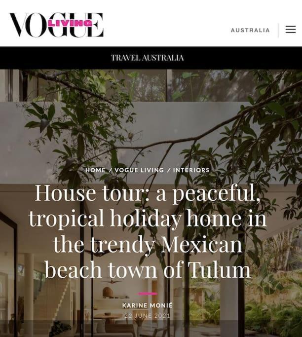 Casa Areca, Awarded Architectural Villa Located In A Secured Gated Community, With Concierge Services Tulum Exterior photo